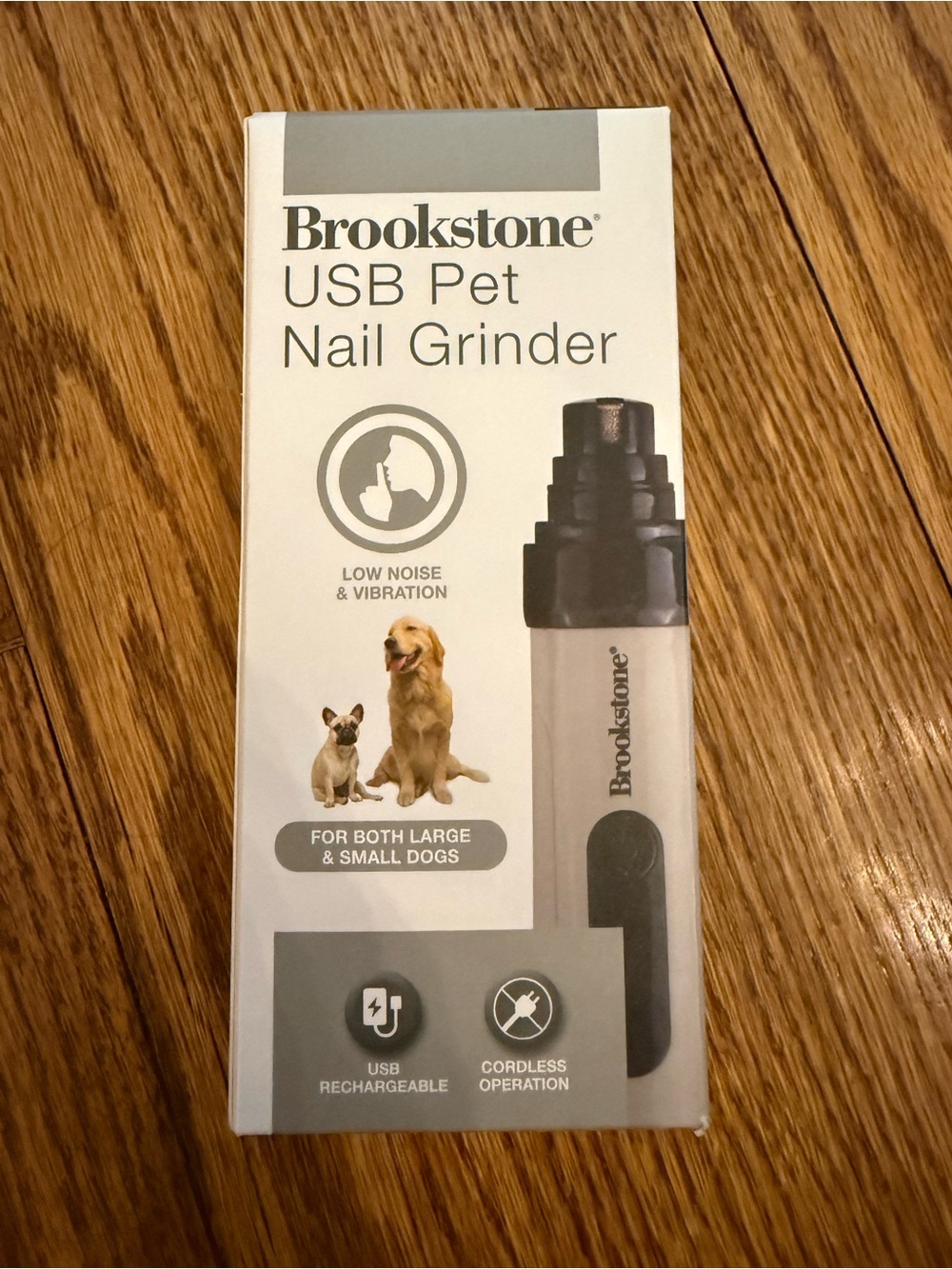 New Brookstone USB Pet Nail Grinder Dog Nail Trim Care